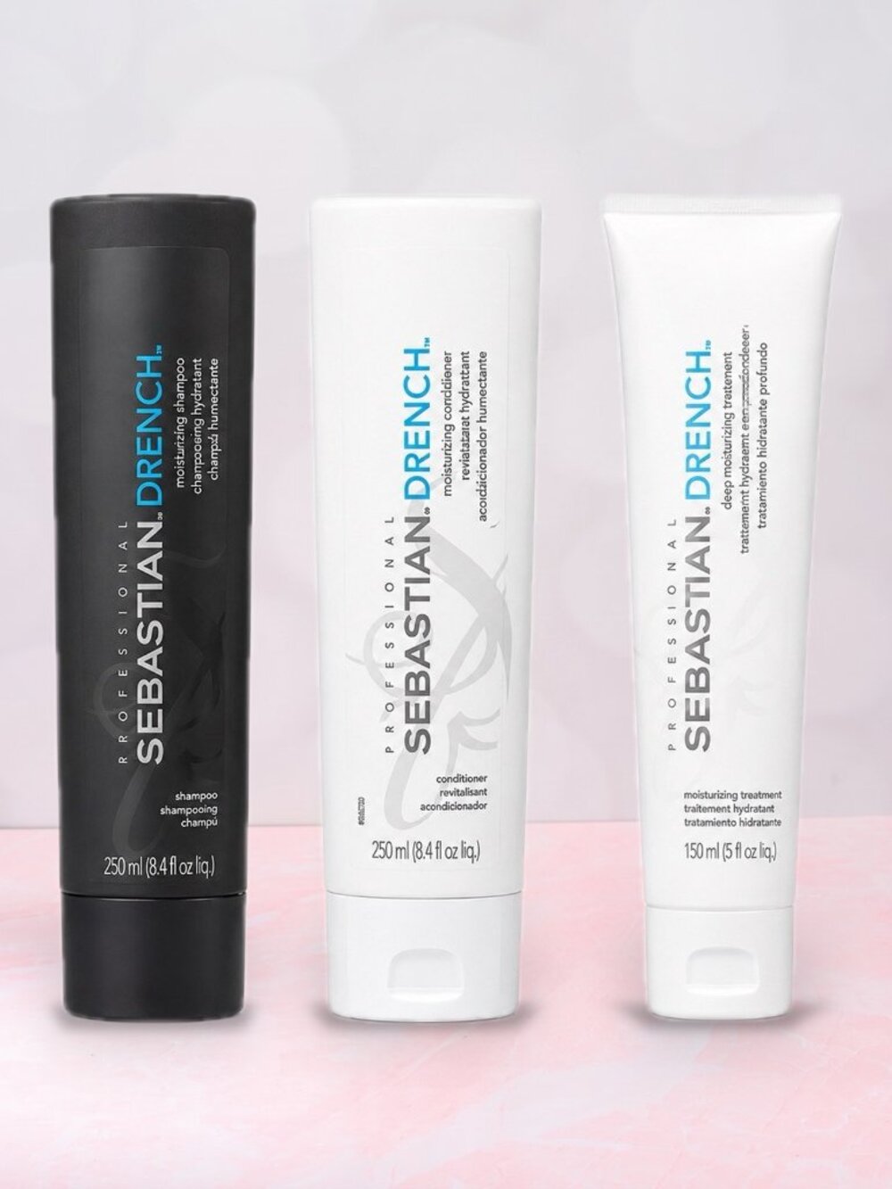 3 Pc Set Sebastian Drench Shampoo, Conditioner & Treatment 8.4 oz / 5 oz